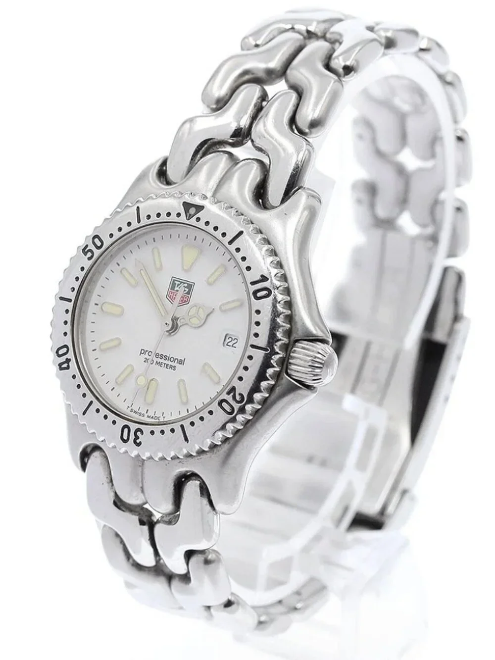 TAG HEUER S/el S99.015 Date white Dial Quartz Ladies Watch_970030